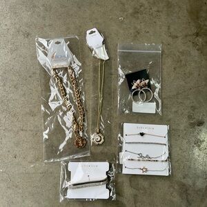 Gold and Silver jewelry Set